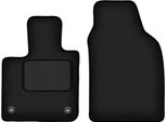 Wielganizator Tappetini Auto Velours Anteriori Adatto Per Fiat E-500X / 500X Electric (2019-, Crossover) Neri, Set 2 Pz, Con Fissaggi