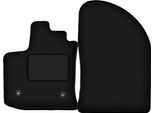 Wielganizator Tappetini Auto Velours Anteriori Adatto Per Dacia Lodgy (2012-, 7 Persone) Neri, Set 2 Pz, Con Fissaggi