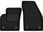 Wielganizator Tappetini Auto Velours Anteriori Adatto Per Volvo C70 Ii (2005-2013, Coupé) Neri, Set 2 Pz, Con Fissaggi