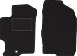 Wielganizator Tappetini Auto Velours Anteriori Adatto Per Mazda 6 I Gg / Gy (2002-2007, Station Wagon, Berlina, Liftback) Neri, Set 2 Pz, Con Fissaggi