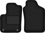 Wielganizator Tappetini Auto Velours Anteriori Adatto Per Fiat 500 Hybrid (2020-, Hatchback) Neri, Set 2 Pz, Con Fissaggi