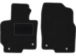 Wielganizator Tappetini Auto Velours Anteriori Adatto Per Mazda CX-5 I (2012-2017, Suv) Neri, Set 2 Pz, Con Fissaggi