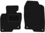 Wielganizator Tappetini Auto Velours Anteriori Adatto Per Mazda CX-5 Ii (2017-, Suv) Neri, Set 2 Pz, Con Fissaggi