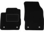 Wielganizator Tappetini Auto Velours Anteriori Adatto Per Mazda 2 Ii (2007-2015, Hatchback) Neri, Set 2 Pz, Con Fissaggi