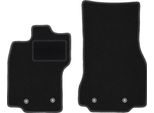 Wielganizator Tappetini Auto Velours Anteriori Adatto Per Jaguar Xf I 4WD X250 (2007-2015, Berlina, Station Wagon) Neri, Set 2 Pz, Con Fissaggi