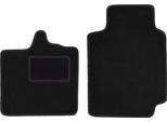 Wielganizator Tappetini Auto Velours Anteriori Adatto Per Smart Fortwo I (1998-2007, Hatchback) Neri, Set 2 Pz, Con Fissaggi