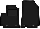 Wielganizator Tappetini Auto Velours Anteriori Adatto Per Renault Arkana (2021-, Crossover) Neri, Set 2 Pz, Con Fissaggi