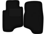 Wielganizator Tappetini Auto Velours Anteriori Adatto Per Mitsubishi Pajero Ii (1991-1999, Fuoristrada) Neri, Set 2 Pz, Con Fissaggi