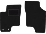 Wielganizator Tappetini Auto Velours Anteriori Adatto Per Hyundai Getz (2002-2010, Hatchback) Neri, Set 2 Pz, Con Fissaggi