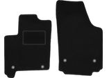 Wielganizator Tappetini Auto Velours Anteriori Adatto Per Opel Meriva A (2002-2010, Minivan) Neri, Set 2 Pz, Con Fissaggi