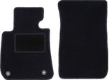Wielganizator Tappetini Auto Velours Anteriori Adatto Per Bmw 3 E91 (2004-2011, Station Wagon, Touring) Neri, Set 2 Pz, Con Fissaggi