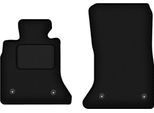 Wielganizator Tappetini Auto Velours Anteriori Adatto Per Bmw 5 F11 (2010-2013, Station Wagon (Touring) (Velcro)) Neri, Set 2 Pz, Con Fissaggi