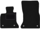 Wielganizator Tappetini Auto Velours Anteriori Adatto Per Bmw 5 Gt F07 (2009-2017, Liftback) Neri, Set 2 Pz, Con Fissaggi