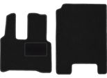 Wielganizator Tappetini Auto Velours Anteriori Adatto Per Mercedes Actross MP4 (2011-, Camion) Neri, Set 2 Pz, Con Fissaggi