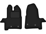 Wielganizator Tappetini Auto Velours Anteriori Adatto Per Ford Transit (2019-, Furgone) Neri, Set 2 Pz, Con Fissaggi