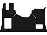 Wielganizator Tappetini Auto Velours Anteriori Adatto Per Mercedes Actros MP5 (2019-, Camion) Neri, Set 2 Pz, Con Fissaggi