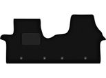 Wielganizator Tappetini Auto Velours Anteriori Adatto Per Renault Trafic Iii (2016-, Interamente) Neri, Set 2 Pz, Con Fissaggi