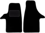 Wielganizator Tappetini Auto Velours Anteriori Adatto Per Volkswagen Transporter T5 (2003-2015, Furgone) Neri, Set 2 Pz, Con Fissaggi