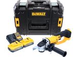 Smerigliatrice Angolare A Batteria Dewalt Dcg 412 H2T 18 V 125 Mm + 2X Batteria Powerstack 5,0 Ah + Caricabatterie + Tstak