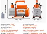 Pompa Per Vuoto, Uscita 4 Cfm, Vuoto Finale 5 Pa, 4CFM 1-3HP 1 Stadio