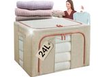 Organizzatore-Copertina Contenitore Per Biancheria Da Letto, Vestiti, Piumoni, Coperte 40X30X20 24L
