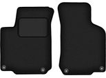 Wielganizator Tappetini Auto Velours Anteriori Adatto Per Vw Jetta Iv (1998-2005, Berlina, Station Wagon) Neri, Set 2 Pz, Con Fissaggi