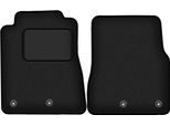 Wielganizator Tappetini Auto Velours Anteriori Adatto Per Ford Mustang MK5 Fl (2011-2014, Coupé) Neri, Set 2 Pz, Con Fissaggi
