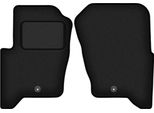 Wielganizator Tappetini Auto Velours Anteriori Adatto Per Land Rover Discovery Iv (2009-2016, Suv) Neri, Set 2 Pz, Con Fissaggi