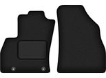 Wielganizator Tappetini Auto Velours Anteriori Adatto Per Fiat Qubo (2008-2020, Furgone 2 Posti) Neri, Set 2 Pz, Con Fissaggi