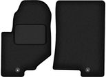 Wielganizator Tappetini Auto Velours Anteriori Adatto Per Ssangyoung Rexton Iv (2017-, Suv) Neri, Set 2 Pz, Con Fissaggi