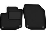 Wielganizator Tappetini Auto Velours Anteriori Adatto Per Honda Civic Ix (2012-, Hatchback (39 Cm)) Neri, Set 2 Pz, Con Fissaggi