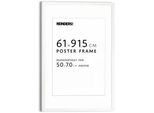 Bilderrahmen REINDERS Bilderrahmen Poster 61x91,5 oder 50x70, weiß, B:64,5cm H:95cm T:2cm, Bilderrahmen, Bilderrahmen, Wohnzimmer - Weiß - MDF - 64,5x95 cm
