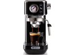 Ariete 1381 Macchina Da Caffè Con Manometro, Compatibile Con Caffè In Polvere E Cialde Ese, 1300 W, Capacità 1,1 L, 15 Bar Di Pressione, Filtro à½ Tazze, Dispositivo Cappuccino, Nero