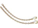 Succebuy G80 Catena Di Traino Per Trasporto, 3/8" X 2,9', Confezione Da 2 Catene Di Traino Con Gancio A Forcella, 7100 Libbre Di Swl, Traino Per Impieghi Gravosi, Trasporto Di Tronchi, Fissaggio, Acciaio"