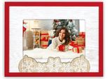 Zep ZT3764 Vipiteno Cornice Orizzontale In Legno Bianco Rosso 10X15 Cm