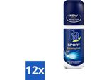 Fa - Sport - Deodorante Roll-On - Energizing Fresh - 50 Ml - Confezione Risparmio - 12 Pezzi