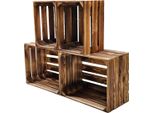 Obstkisten Holzkisten Regal 50 X 40 X 30Cm Und 40X30X25 4Er