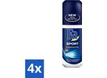 Fa - Sport - Deodorante Roll-On - Energizing Fresh - 50 Ml - Confezione Risparmio - 4 Pezzi