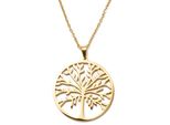 Kette Mit AnhäNger Firetti "Schmuck Geschenk Lebensbaum", Gold (Gelbgoldfarben), Halsketten, Damen, Edelstahl, L: 47 B: 2Mm, Made In Germany, B:2Mm