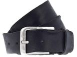 Vanzetti Pelle Cintura Denim Love 40Mm Full Leather Belt W85 Black Nero