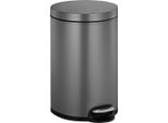 Eko - Serene Treteimer 12 Liter - Steel Plastic - Platin