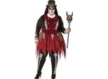 Costume Da Sacerdotessa Voodoo Da Donna Nero-Rosso Xxl