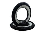 Set Di Pneumatici Whitewall 2X Kenda K333 3.50-10 51J Tt + Camera D'aria Per Vespa Px Ape