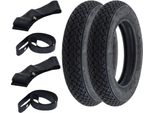 2X Pneumatici Veerubber VRM054 3.00-10 (3 X 10) 50J Tt + Camera D'aria + Rim Tape