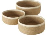 Cestini Decorativi Cunas, Set Di 3, Juta