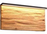 Applique Led, Legno, Interruttore-Dimmer, L 30 Cm