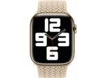 Apple Braided Solo Loop Per Watch | 44/45/46/49 Mm - Taglia 10 - Beige