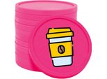 Gettoni Consumo Combicraft Coffee-To-Go Rosa - Ø29Mm - 100 Pezzi