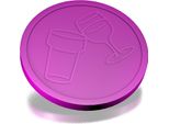 Gettoni Per Birra E Vino Combicraft Viola - Ø29Mm - 250 Pezzi