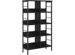 Syfax™ Libreria Rovere Nero 82 X 32 X 144,5 Cm Legno Multistrato